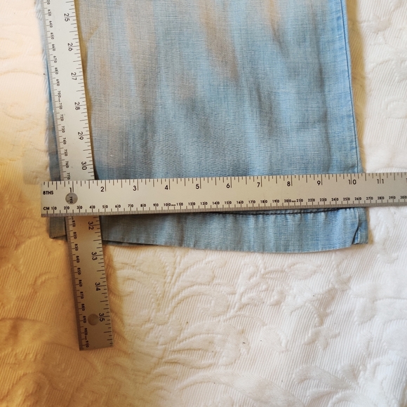 Anthopologie Pilcro & the Letterpress Chambray Wide Leg Pants. Size 31. - Picture 10 of 11
